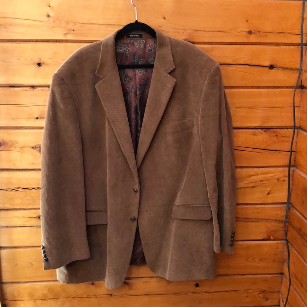 Men’s Big & Tall Brown Corduroy Sport Coat
